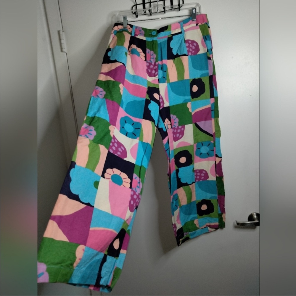 Princess Highway (Size AU14) Multicolor Patchwork Top & Bottom Matching Set - Picture 12 of 15